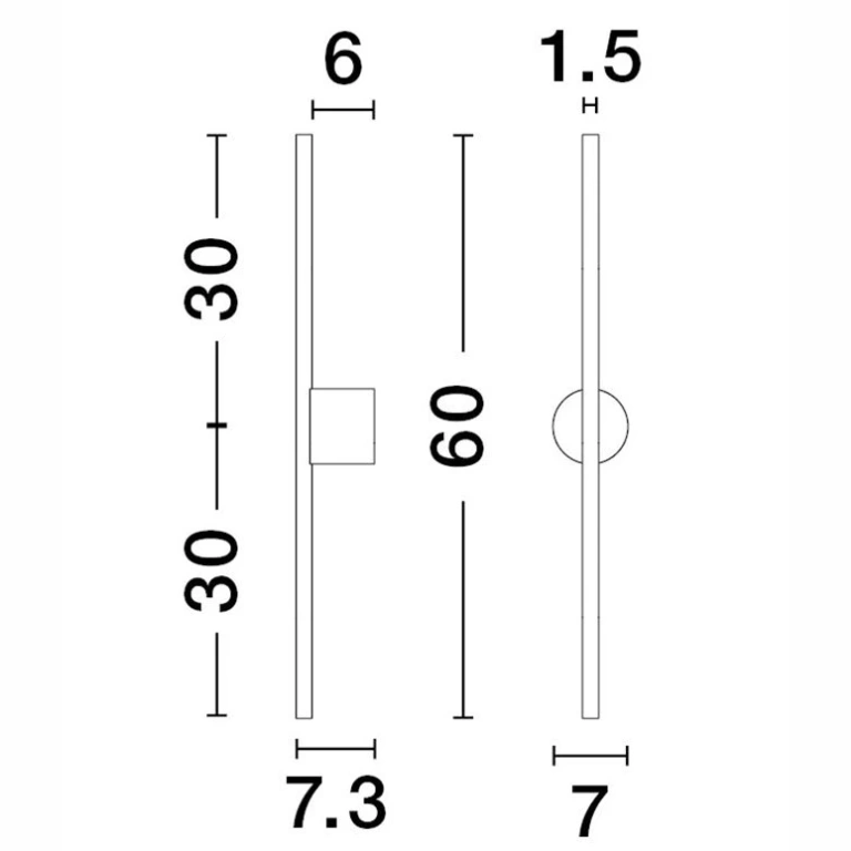 Аплик aden, sandy black, nova luce, led 10w, 3000k, 342.75lm, 9081102