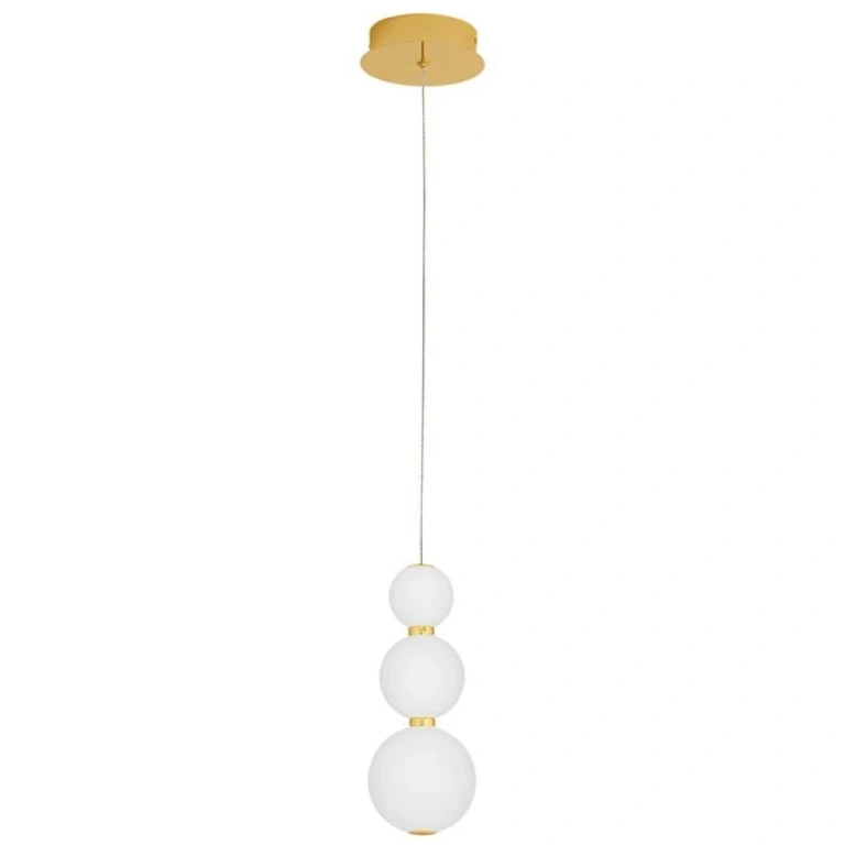 Пендел flea, gold, nova luce, led 8w, 3000k, 757lm, 9695301