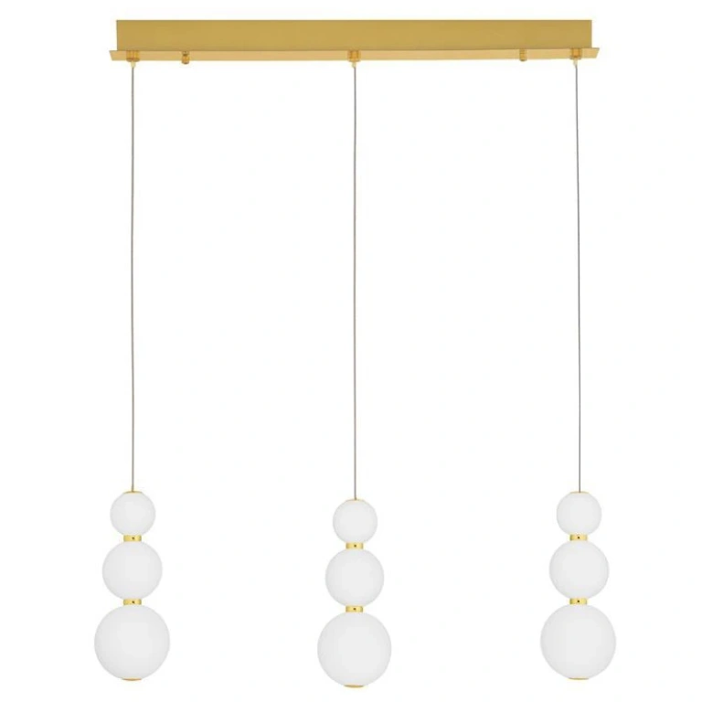 Полилей flea, gold, nova luce, led 24w, 3000k, 2264.76lm, 9695243