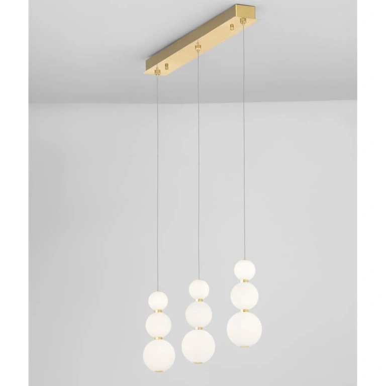 Полилей flea, gold, nova luce, led 24w, 3000k, 2264.76lm, 9695243