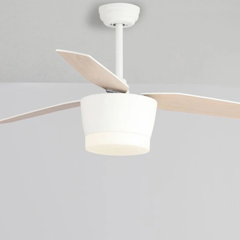 Вентилатор MONSOON, white, nova luce, dc 40w, ac 220-240v, led 18w, 3000k, 650lm, 5260261