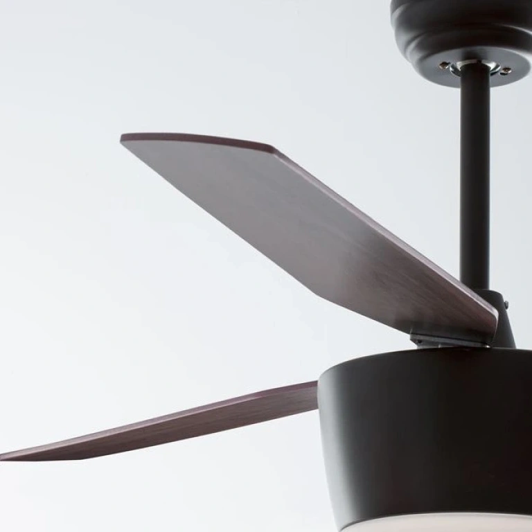 Вентилатор MONSOON, black/oak, nova luce, dc 40w, ac 220-240v, led 18w, 3000k, 650lm, 5260251