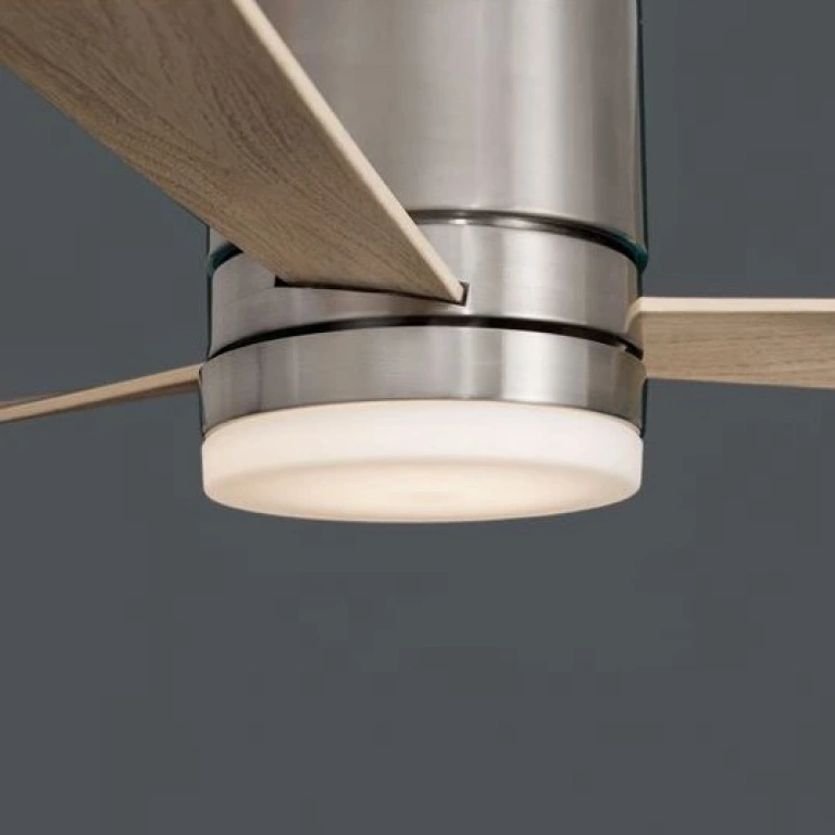 Вентилатор SATIN, brushed nickel/white, nova luce, dc 35w, ac 220-240v, led 18w, 3000k, 650lm, 9953016