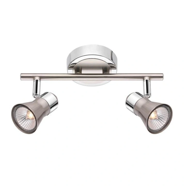 Спот GALERIA, satin nickel/chrome, nova luce, 2xGU10, 663002