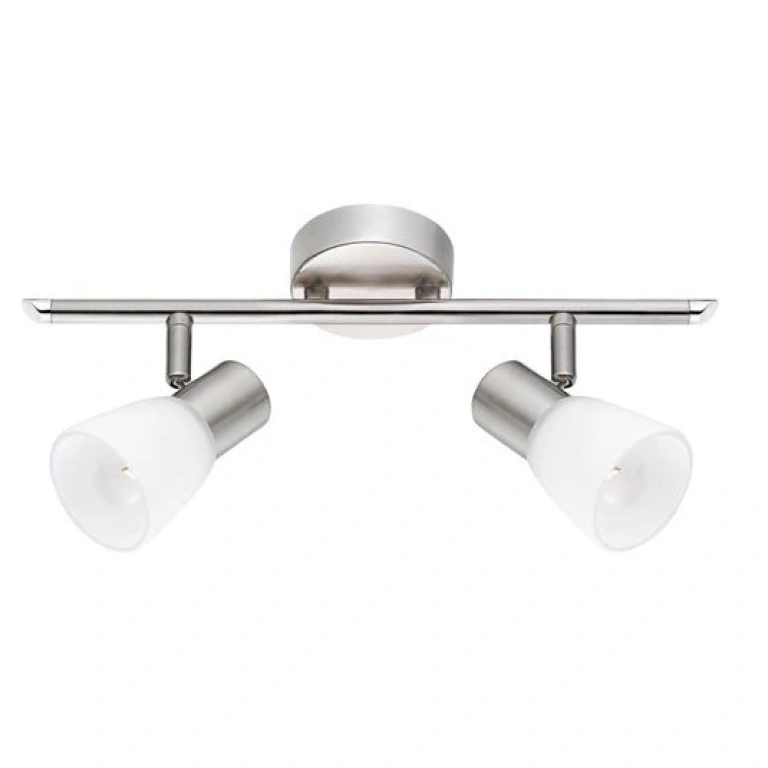 Спот PUBLICO, opal/satin nickel, nova luce, 2xE14, 667002