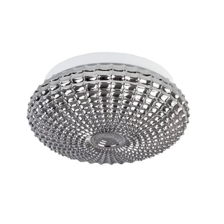 плафон CLAM, smoke chrome/white, nova luce, 2xE27, 9738254