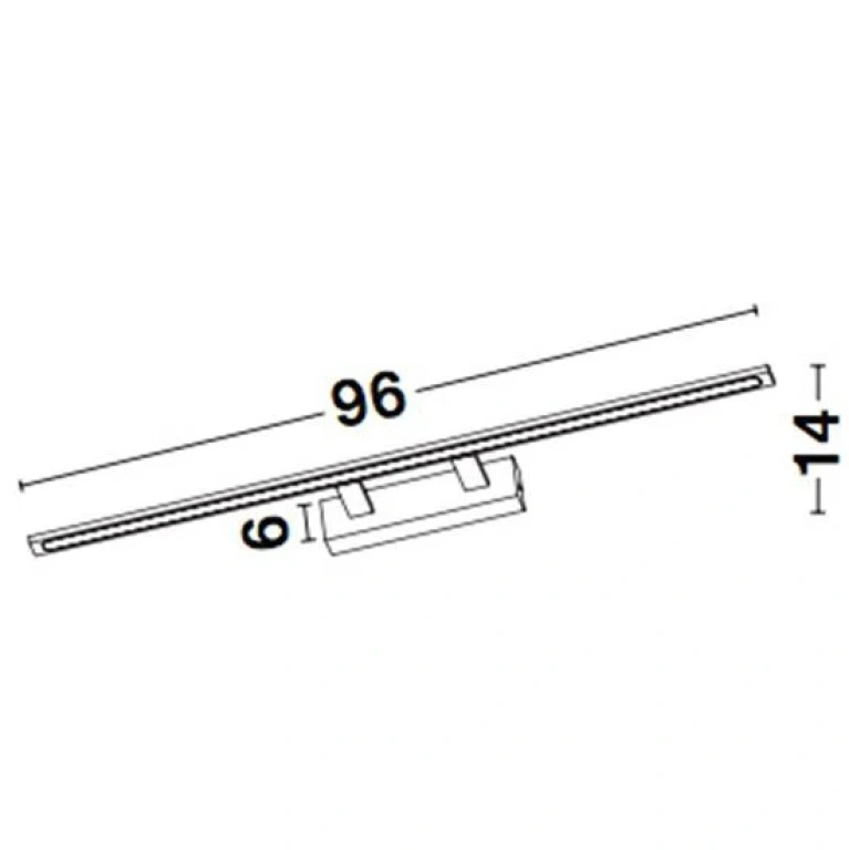 Аплик за баня LIVIA, sandy black, nova luce, led 30w, 3000k, 2422lm, 9053302