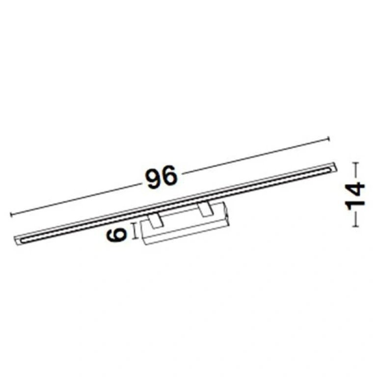 Аплик за баня LIVIA, sandy white, nova luce, led 30w, 3000k, 2422lm, 9053301