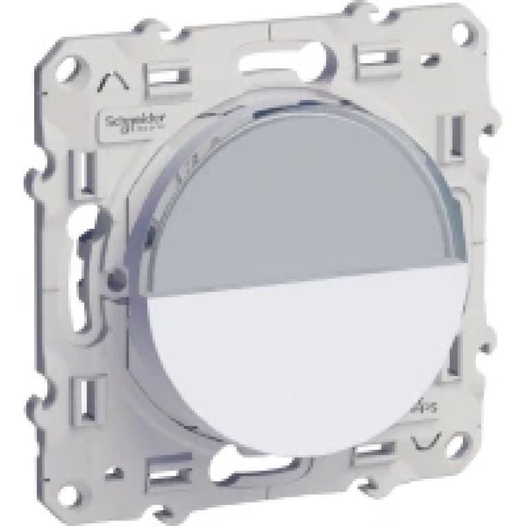 Бутон с място за надпис, бял, schneider, odace, s520266 