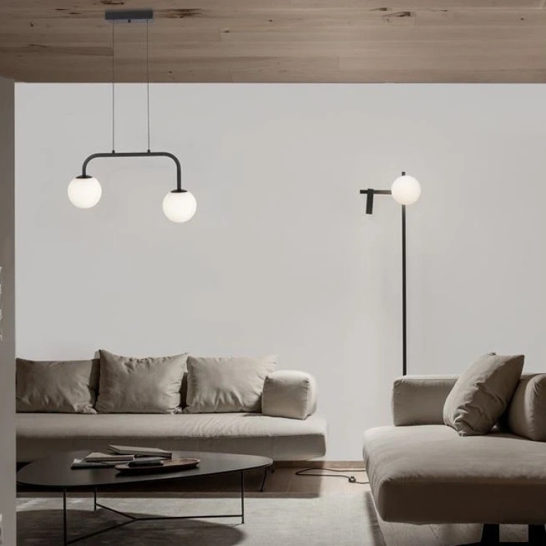 Полилей JOLINE, sandy black/opal, nova luce, led 16w, 3200k, 1030lm, 9919602