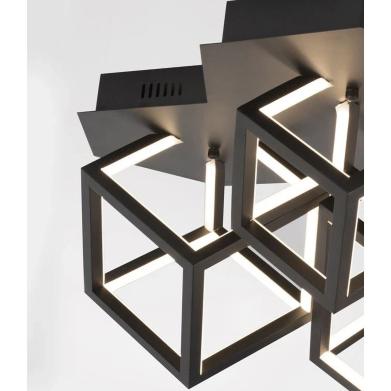 Плафон GABBIA, sandy black, nova luce, led 69w, 3000k, 4830lm, 9818241