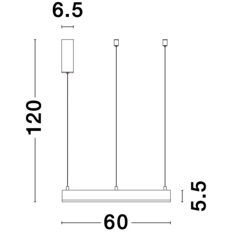 Пендел MOTIF, sandy white, nova luce, led 40w, 3000k, 2943lm, 9190740