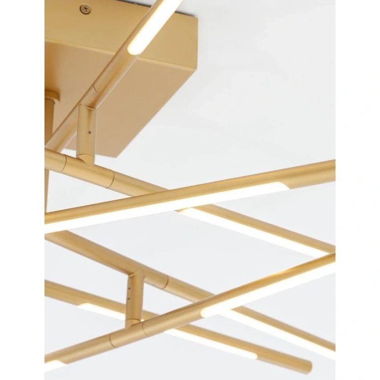 Плафон RACCIO, brass gold, nova luce, led 48w, 3000k, 3360lm, 9180713