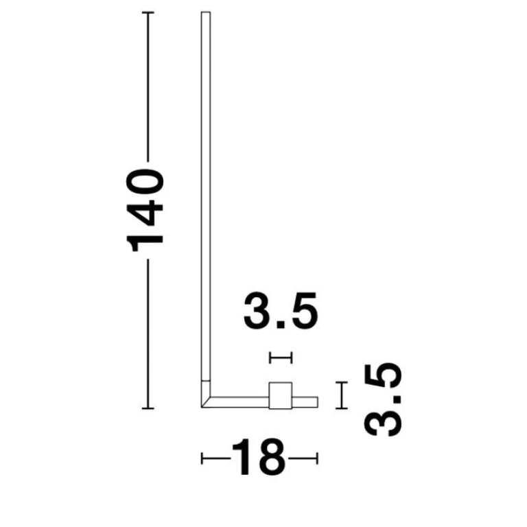 Лампион RACCIO, brass gold, nova luce, led 21w, 3000k, 1557lm, 9180726