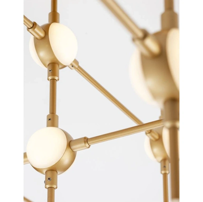 Плафон ATOMO, gold, novaluce, led 100w, 3000k, 3898lm, 9180636
