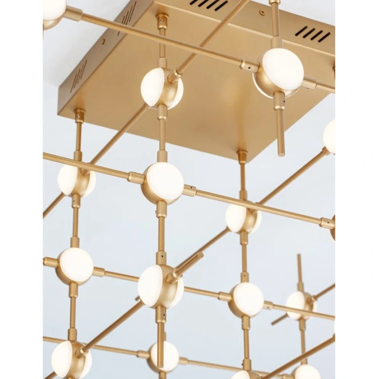 Плафон ATOMO, gold, novaluce, led 100w, 3000k, 3898lm, 9180636