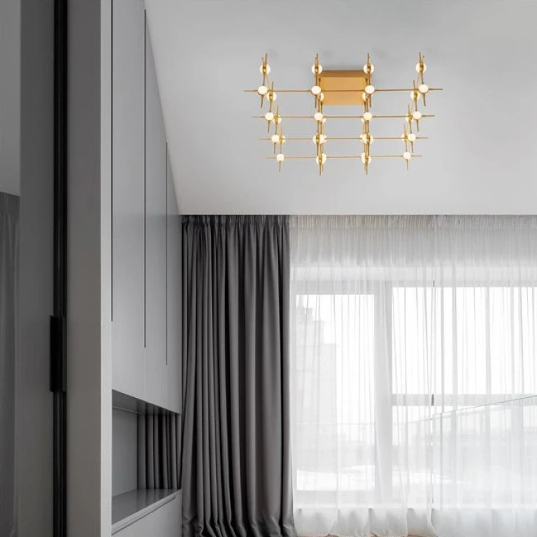 Плафон ATOMO, gold, novaluce, led 100w, 3000k, 3898lm, 9180636