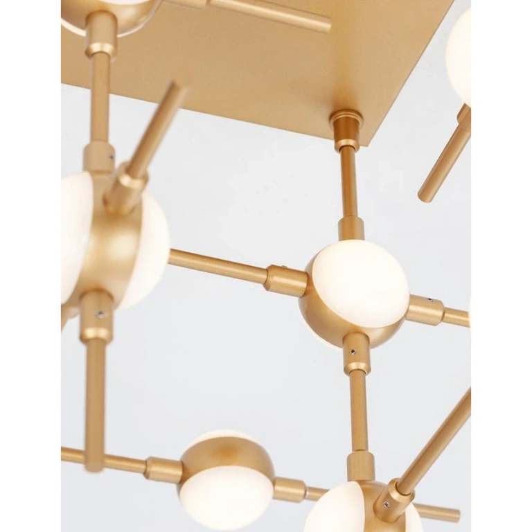 Плафон ATOMO, gold, novaluce, led 51w, 3000k, 2751lm, 9180618