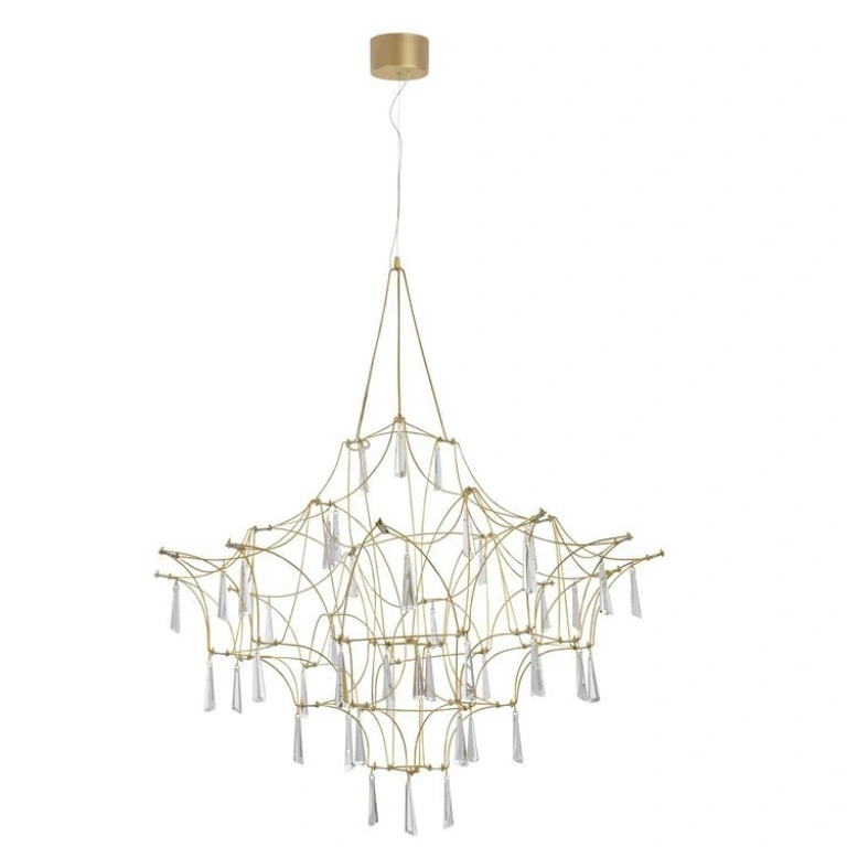 Полилей GORO, gold/clear, novaluce, led 18w, 3000k, 2059lm, 9116820