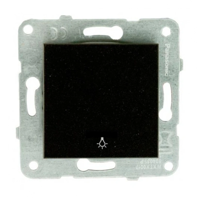 Светлинен бутон, черен, karre panasonic, WKTT00162BL