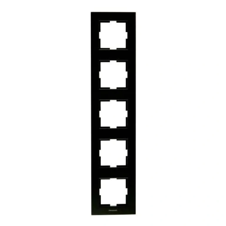 Петица рамка вертикална, черен, karre panasonic, WKTF08152BL