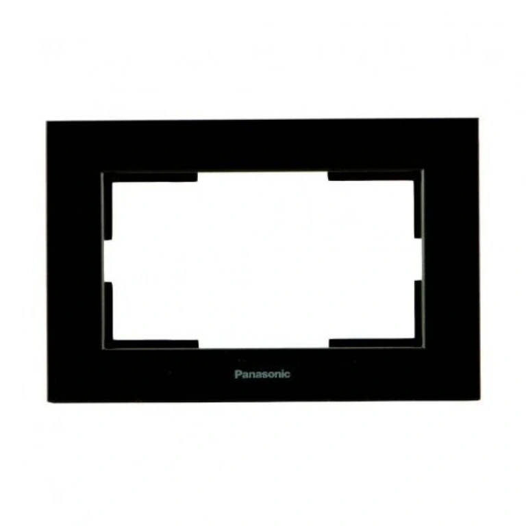Рамка за двоен контакт, черен, karre panasonic, WKTF08092BL