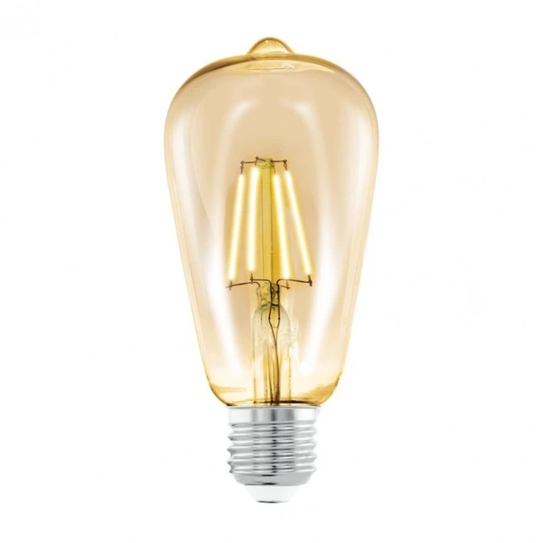 Led лампа 4w, e27, топла светлина, eglo, filament, 2200k, 11521