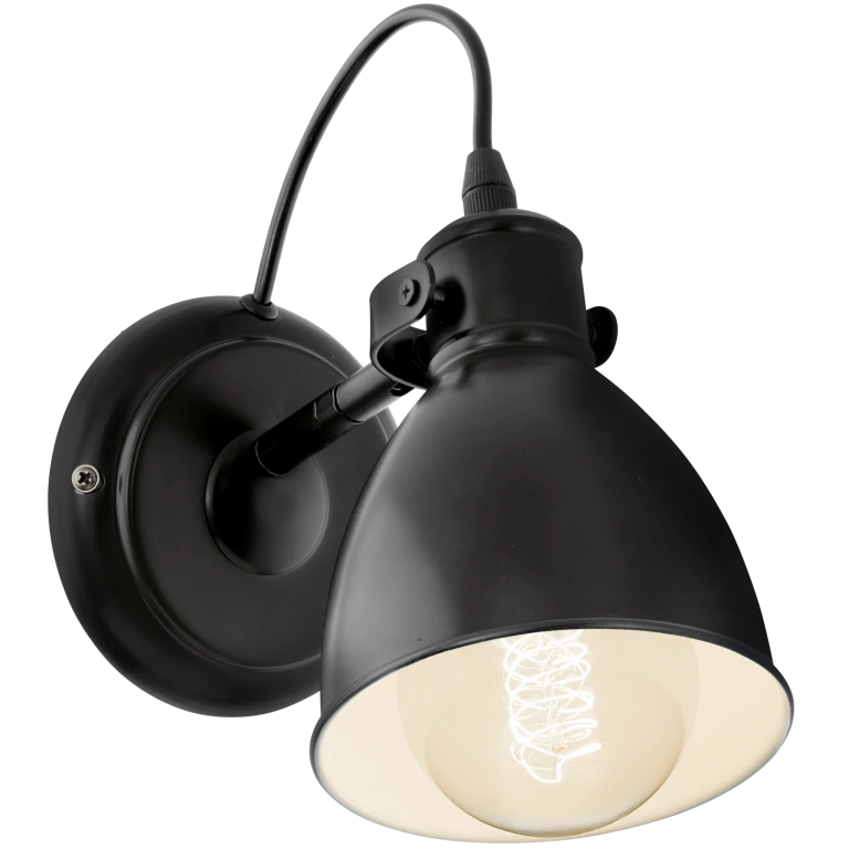 Метален аплик, black, eglo, priddy, 1x40w, 49468
