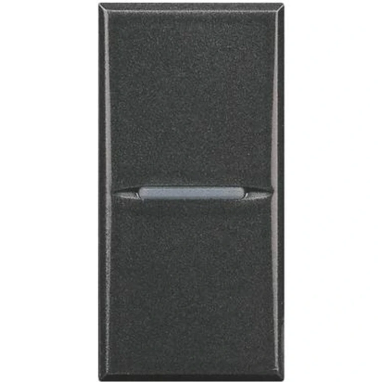 Ключ бутон 1 мод. обикновен сх.1, anthracite, bticino, axolute, HS4001N
