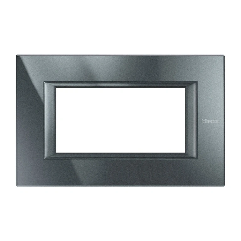 Pvc четиримодулна рамка, anthracite, bticino, axolute, ha4804hs