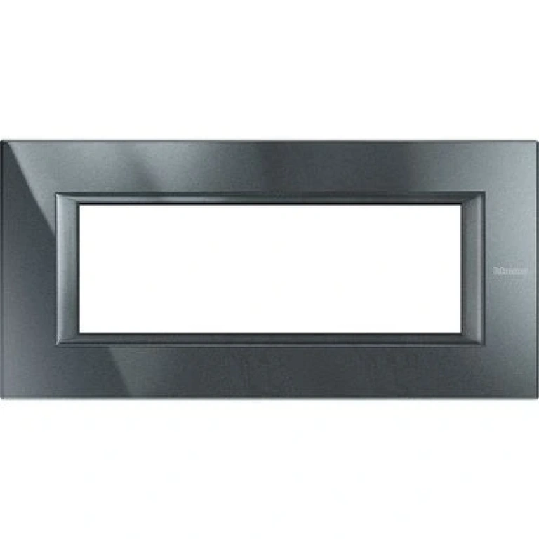 Pvc шестмодулна рамка, anthracite, bticino ,axolute, ha4806hs