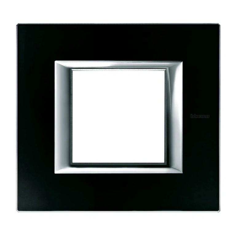 Стъклена рамка, black glass, bticino, axolute, ha4802vnn