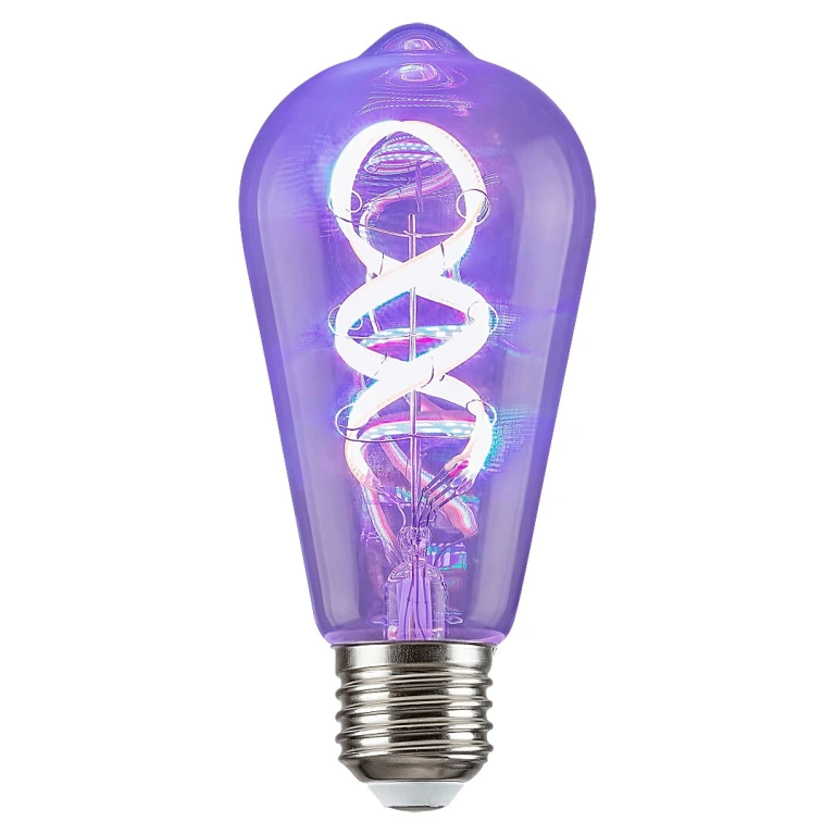 RGB Led лампа 4w, e27, rabalux, smart bulbs, st64, 1988