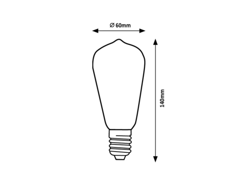 RGB Led лампа 4w, e27, rabalux, smart bulbs, st64, 1988