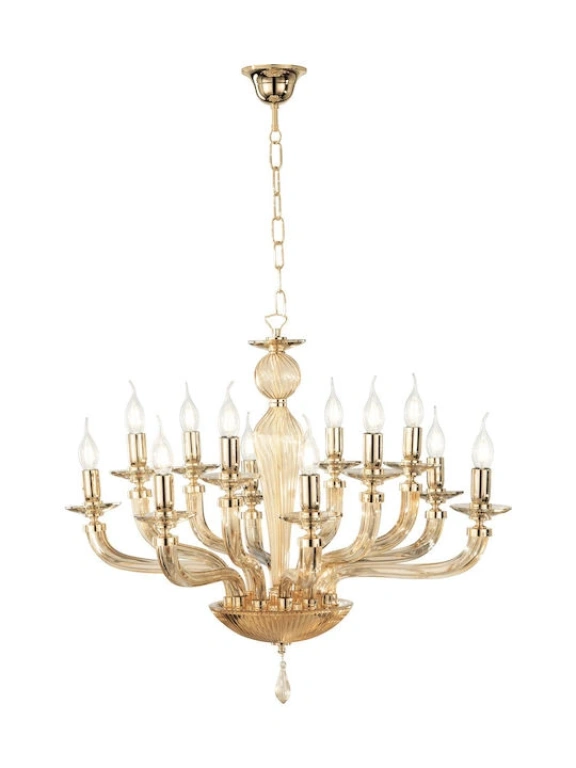 Полилей villa, gold, ondaluce, 12xE14, LP.VILLA/12-AMB