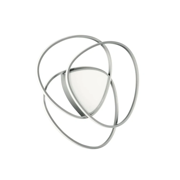 Плафон rose, silver, ondaluce, led 80w, 4000k, 7060lm, PL.ROSE/GRSIL4000K