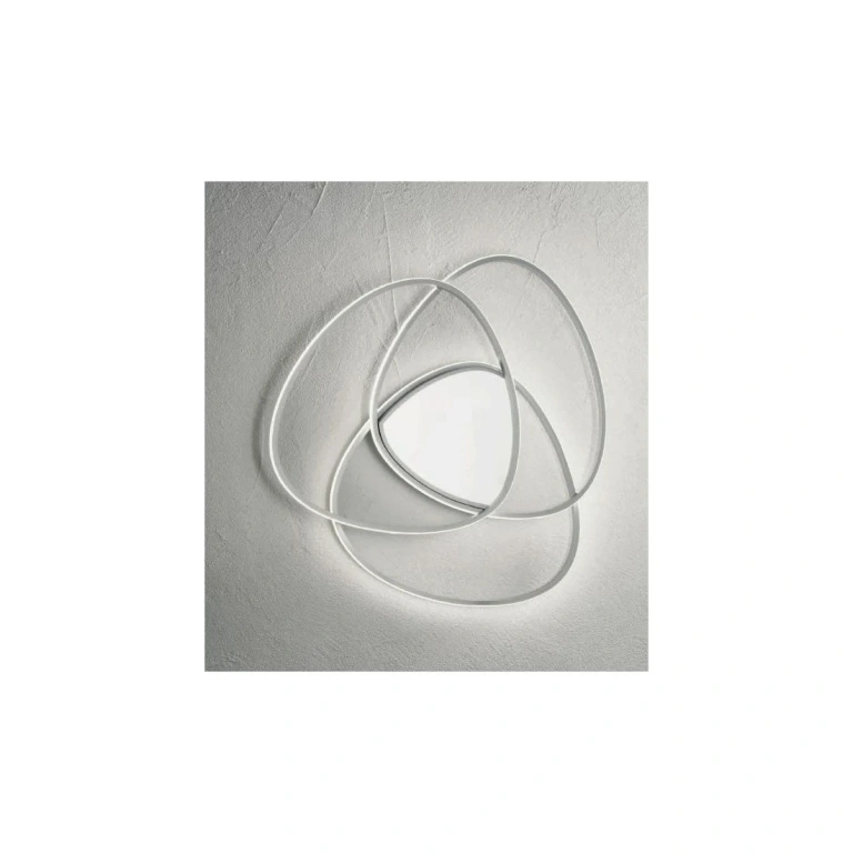 Плафон rose, silver, ondaluce, led 80w, 3000k, 7060lm, PL.ROSE/GRSIL3000K