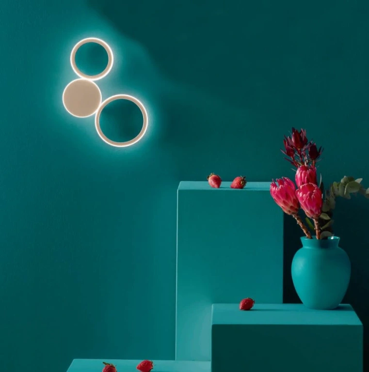 Аплик pois, oro, ondaluce, led 20w, 3000k, 1780lm, AP.POIS/ORO
