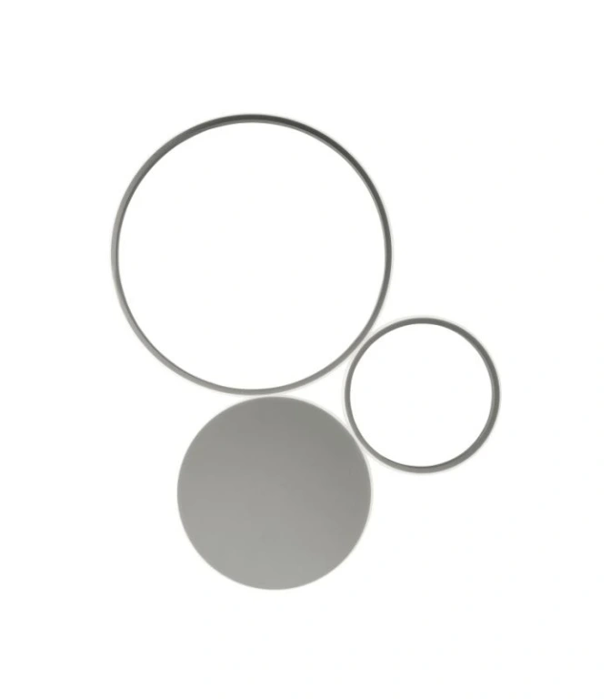 плафон pois, silver, ondaluce, led 42w, 4000k, 4100lm, PL.POIS/SILV4000PC