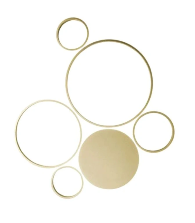 Плафон pois, oro, ondaluce, led 68w, 3000k, 6800lm, PL.POIS/ORO-GR