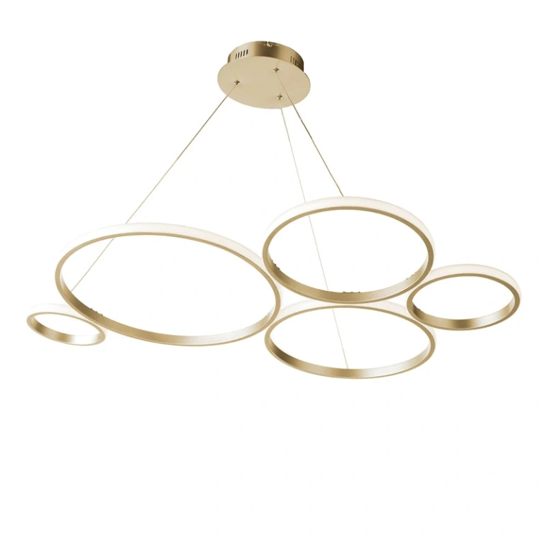 полилей pois, oro, ondaluce, led 60w, 4000k, 5980lm, SO.POIS/ORO4000K