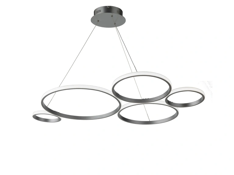 Полилей pois, silver, ondaluce, led 60w, 4000k, 5980lm, SO.POIS/SILVER4000K