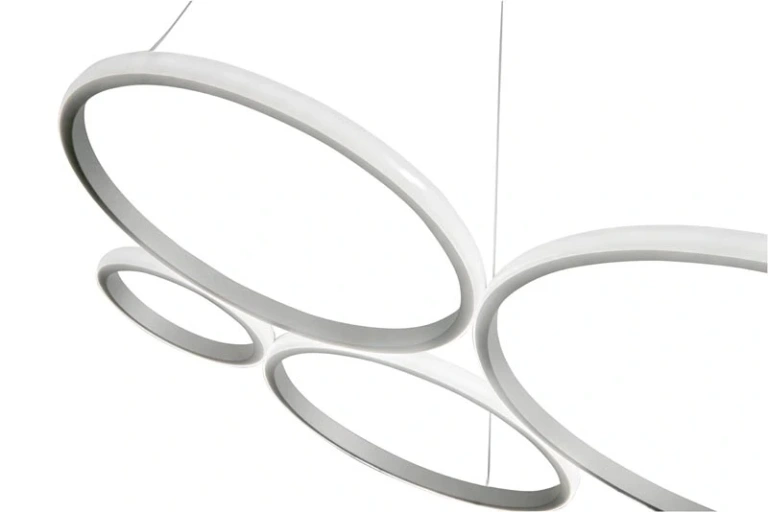 Полилей pois, silver, ondaluce, led 60w, 4000k, 5980lm, SO.POIS/SILVER4000K