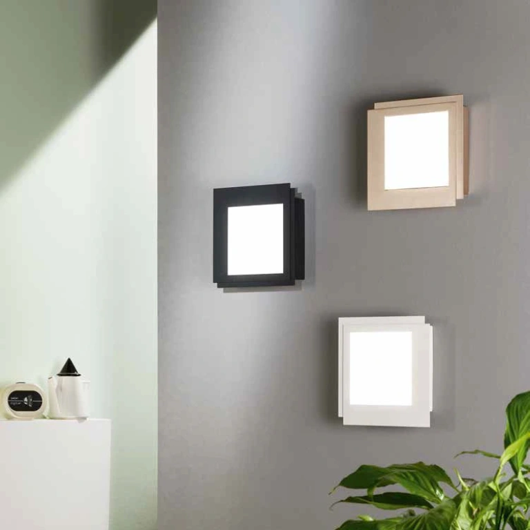 Аплик passpartou, bianco, ondaluce, led 17w, 3000k, 1700lm, AP.PASSPARTOU/B.CO