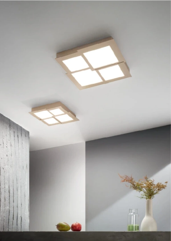 Плафон passpartou, oro, ondaluce, led45w, 3000k, 4500lm, PL.PASSPARTOU/MDOR