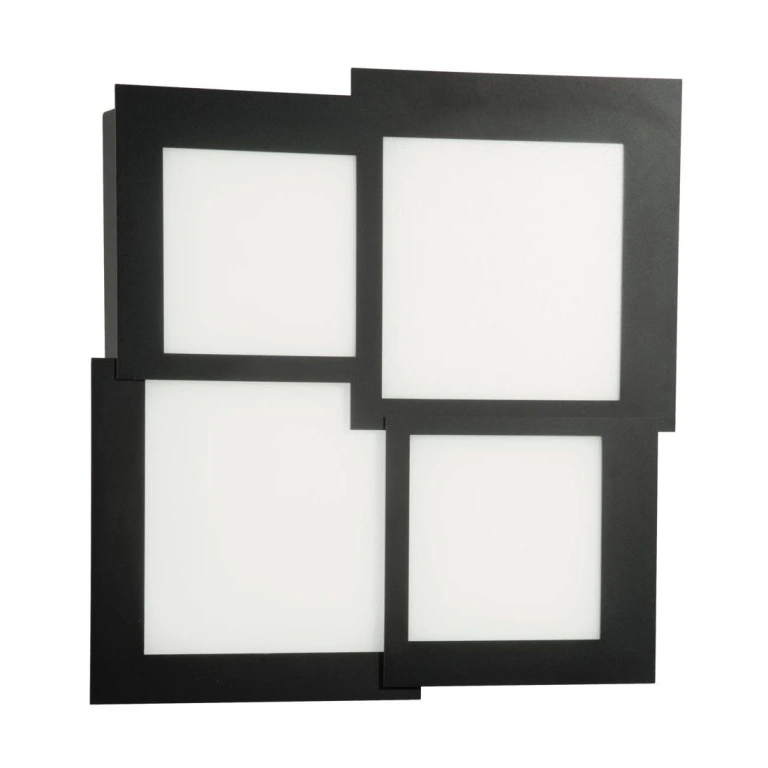 Плафон passpartou, nero, ondaluce, led 55w, 3000k, 5350lm, passpartou, PL.PASSPARTOU/GRNE