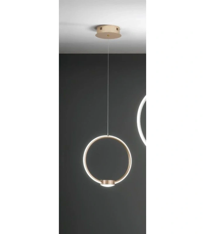 Пендел omega, oro, ondaluce, led 20w, 3000k, 2000lm, SO.OMEGA/PC-ORO