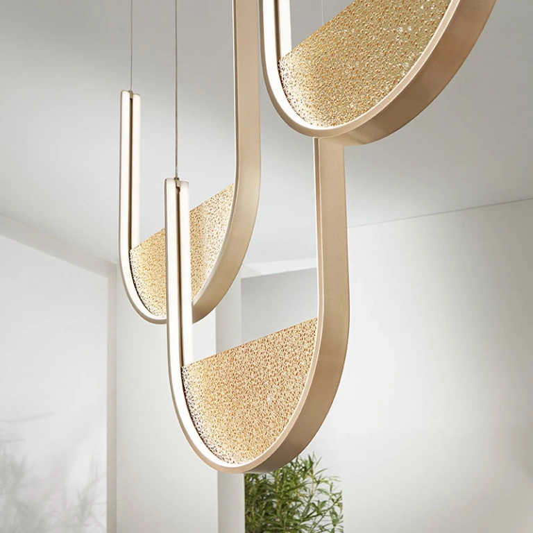 Полилей lotus, oro, ondaluce, led 108w, 3000k, 10800lm, SO.LOTUS/3-ORO