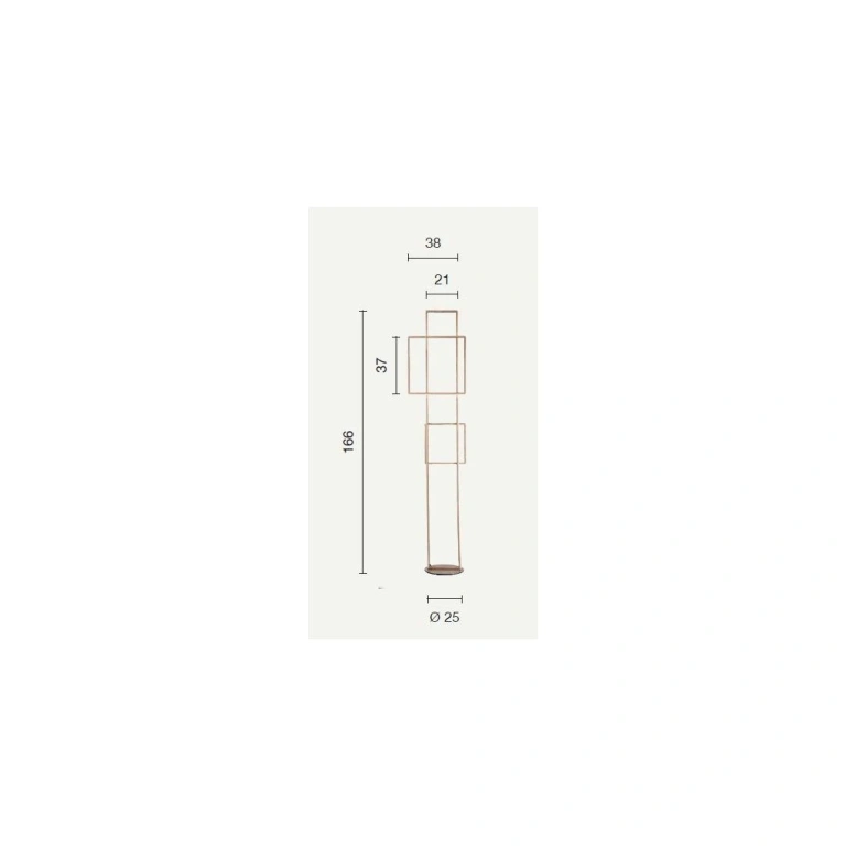 Лампион dowel, silver, ondaluce, led 77w, 3000k, 7000lm, PT.DOWEL/SILVER