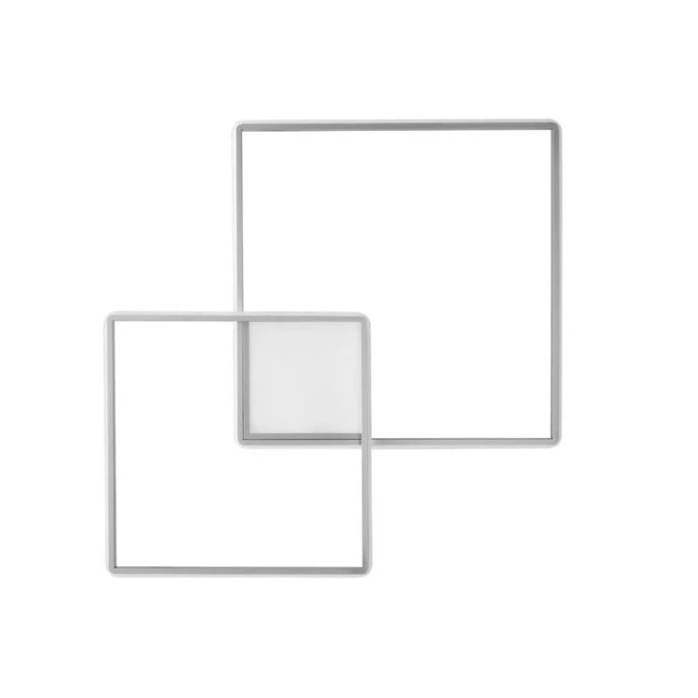 Плафон dowel, silver, ondaluce, led 50w + led 10w, 3000k, 5920lm, PL.DOWEL/GR-SILVER